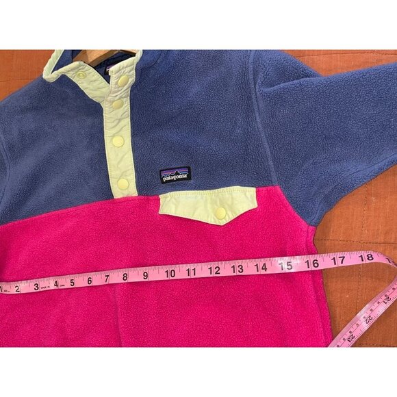 Patagonia Girls Synchilla Snap-T Pullover Fleece Women's Sweater Size Medium - Picture 6 of 8